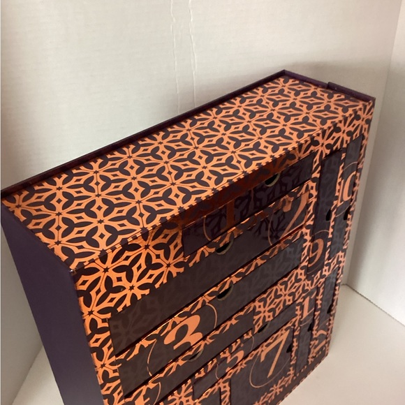 Teavana 12 Days Holiday Gift Advent Calendar Empty Box  Purple Gold Size Large - Picture 11 of 12